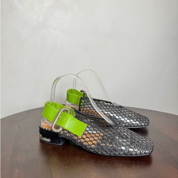 Toga Pulla Mesh PVC Slingback Loafers - Size 37 - Picture 3 of 8